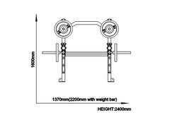 移动式深蹲架 力量架 FT7000A 